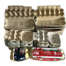 75 Egg Boxes 23 x Half Dozen 52 x Dozen Chicken Duck Eggs
