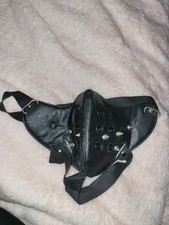 Faux Leather Face Mask