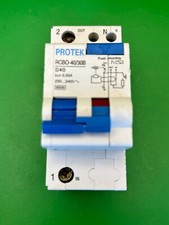 Protek RCBO-40/30B B40 40A 30mA Double Pole RCBO