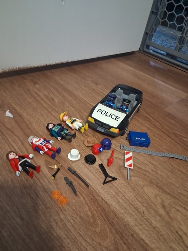 Vintage playmobil police car - vintage,