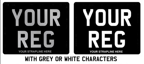 Classic black number plate - classic,