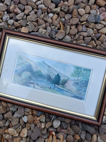 Small framed watercolour