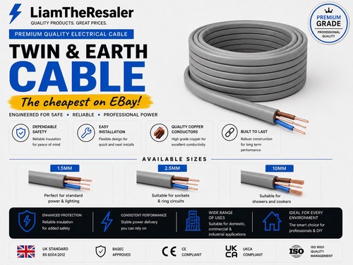 Twin and earth - twin, cable