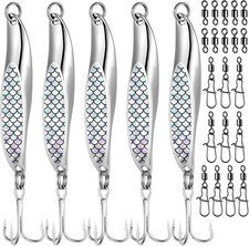 5pc 7cm 21g Metal Sea Spinner