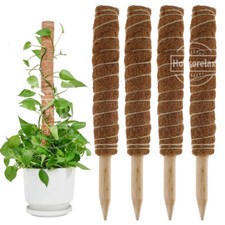2PCS Coir Moss Totem Pole 30-50cm Garden Climb Plant Extension Supports Creeper