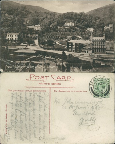 Great malvern from church - from,