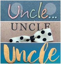 Uncle birthday card ,various