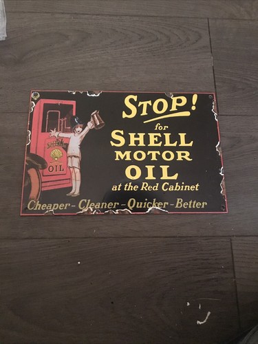 Vintage style shell - shell, oil