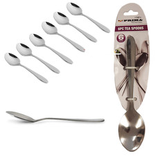 6 Pcs Small Tea Coffee Sugar Dessert Espresso Spoon Table Spoon Teaspoons 