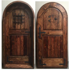 Rustic reclaimed lumber arch