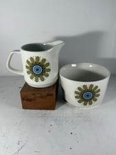 J & G Meakin Studio IMPACT Sugar Bowl 400ML and Jug 300ML 70s retro