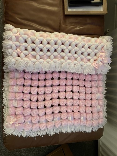 New pink and white pompom - and,