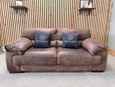 Sofology Santino 2 Seater Sofa, Leather, Chocolate Brown RRP £1849