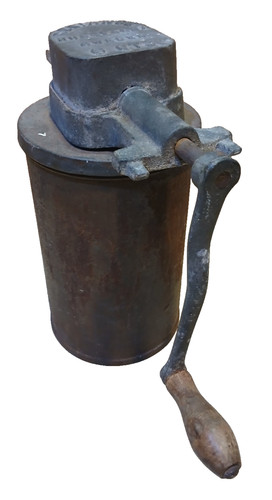 Hand crank wooden ice - hand, cream