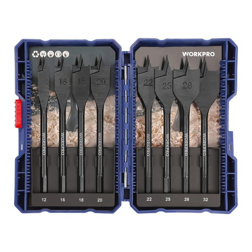 Workpro 8pc spade drill bits - 8pc,