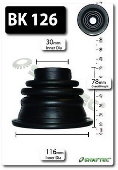 Shaftec front left boot for - front,