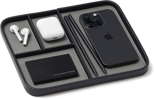 Nordik leather valet - tray,
