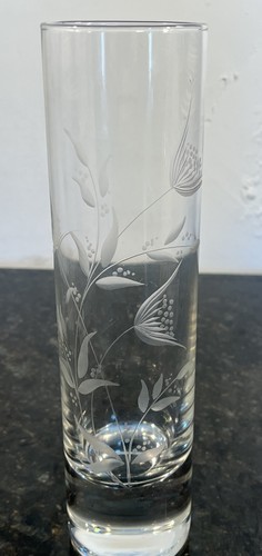 Vintage cut crystal - vase, tall