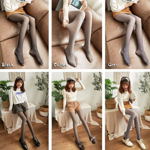 Fleece lined tights women - fleece,