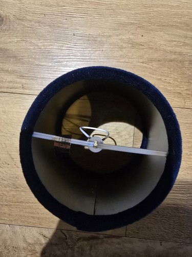 Navy blue velvet candle - velvet,