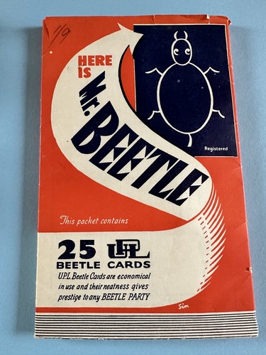 Vintage beetle game cards - beetle,