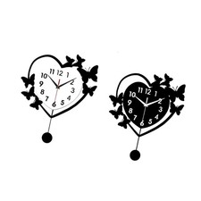 Heart Shaped Wall Clock