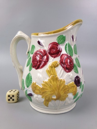 Victorian majolica creamer - creamer, /
