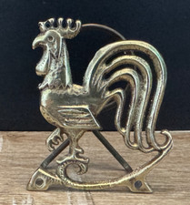 ANTIQUE BRASS ROOSTER LETTER