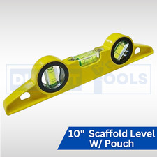 Scaffold Spirit Level With Pouch 10" Inch Cast Magnetic Tool Building Joinery