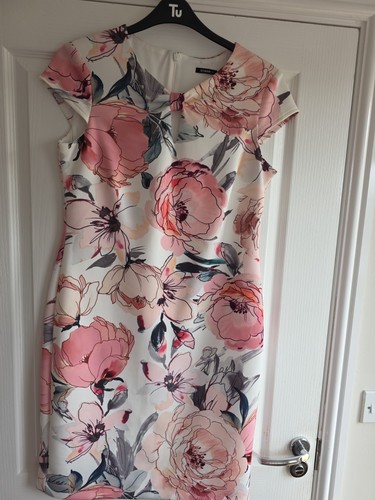Roman pink floral dress - dress, size