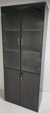 Modern Two Door Bookcase in