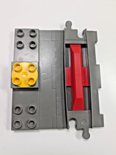 Lego Duplo - Vintage Dark Grey Train Track Stop/Start (Part Duptrain02)