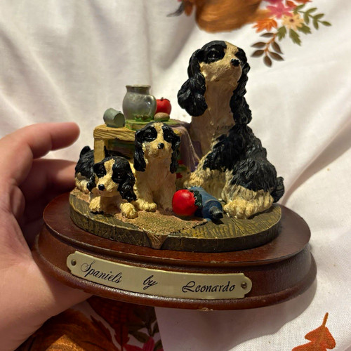 Leonardo dog figurine - leonardo,