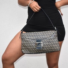 Vintage Grey Fendi Baguette
