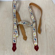 Vintage Leather Embroidered