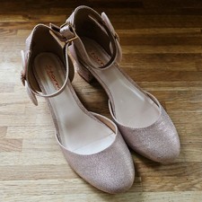 Womens Monsoon Glitter pink Sandals Size 6