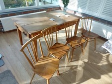 Ercol 391 Vintage Stick Back Dining Chair Set of 4