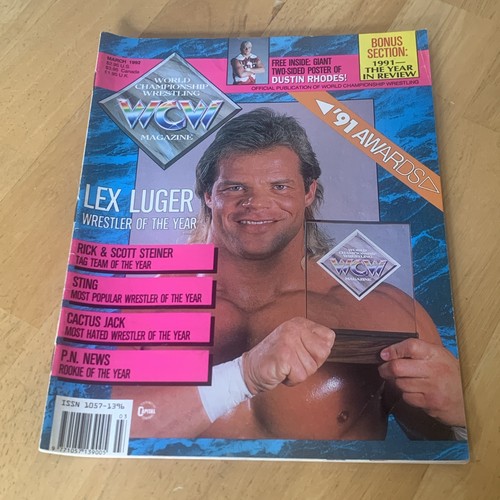 Wcw magazine march 1992 lex - wcw,
