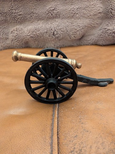 Vintage brass cast iron - vintage, cannon