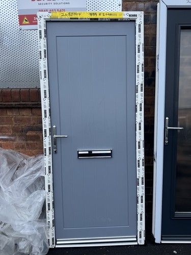New silver grey - grey, door