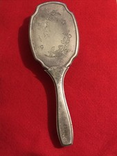Vintage Silverplated Hairbrush ￼10” Long