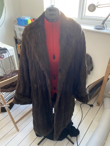 Vintage real fur coat - vintage, with