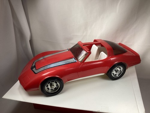Vintage red plastic - plastic, corvette