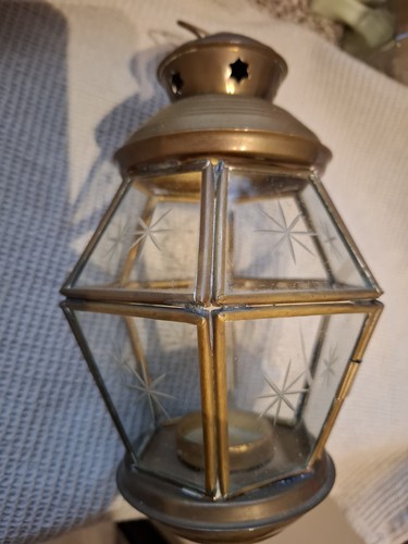 Lantern vintage brass gold - vintage, brass/gold
