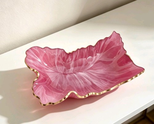 Pink resin jewellery dish - jewellery, key