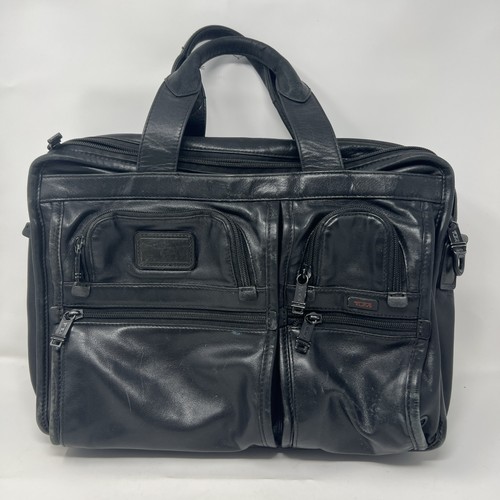 Tumi alpha leather laptop - tumi,