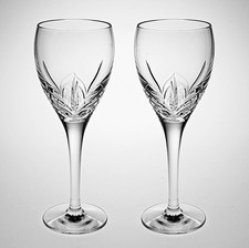 Pair Edinburgh Crystal 6 1/4" - 15.9cm Skye Port Sherry Glasses