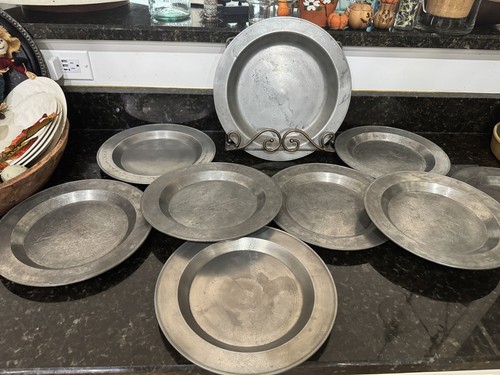 Vintage set pewter 10 - set,