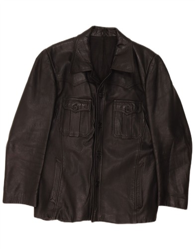 Vintage mens leather jacket - vintage, eu