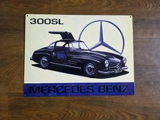 Mercedes Benz 300SLMetal Plaque Sign Man Cave Garage Mechanic Wall Decor 40x30cm